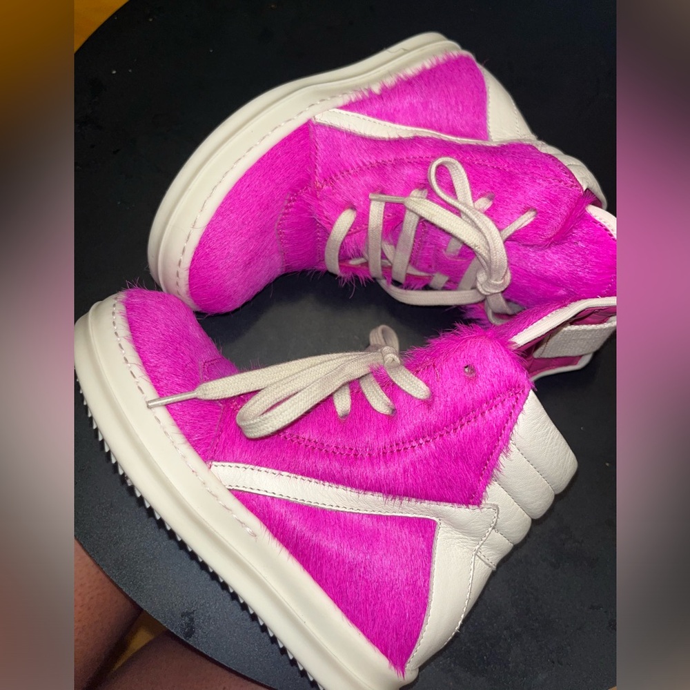 Rick Owens Kids Sneakers in Pink and White